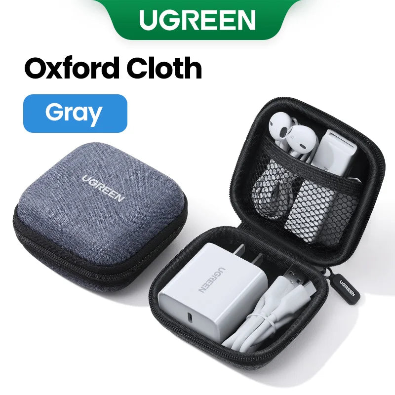 UGREEN Earphone Case Hard Headphone Bag for Airpods Earpods Sennheiser Ear Pads Wireless Bluetooth Earphone Accessories